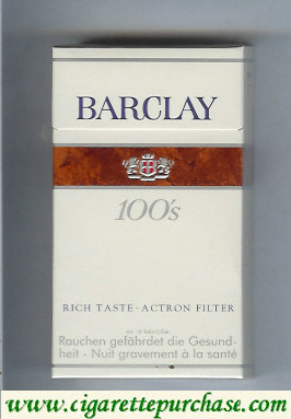 Barclay 100s cigarettes